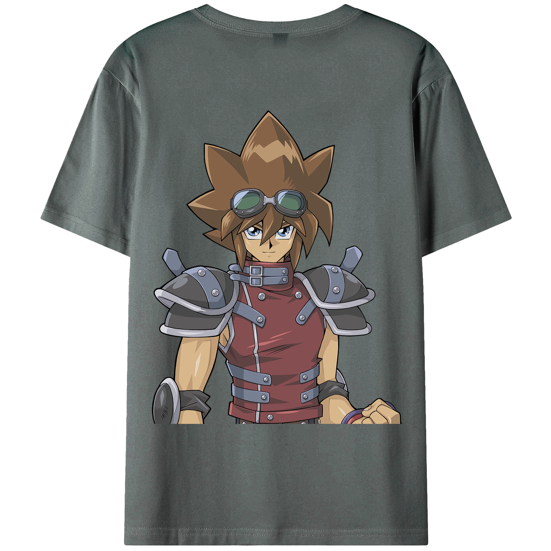 （画像用） 遊☆戯☆王 Yu-Gi-Oh! 綿100％ メンズ半袖Tシャツ（バックプリント） 通気性